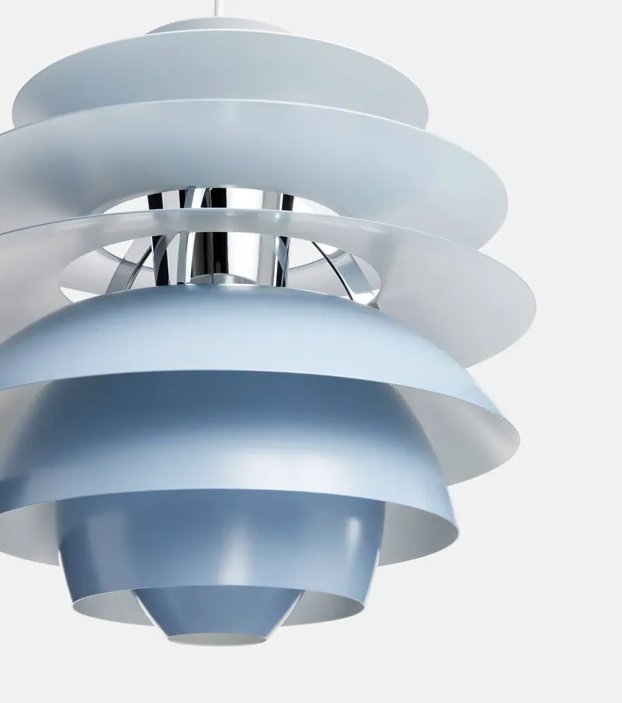 PH Snowball Pendant Lamp by Poul Henningsen - Blue, Aluminum