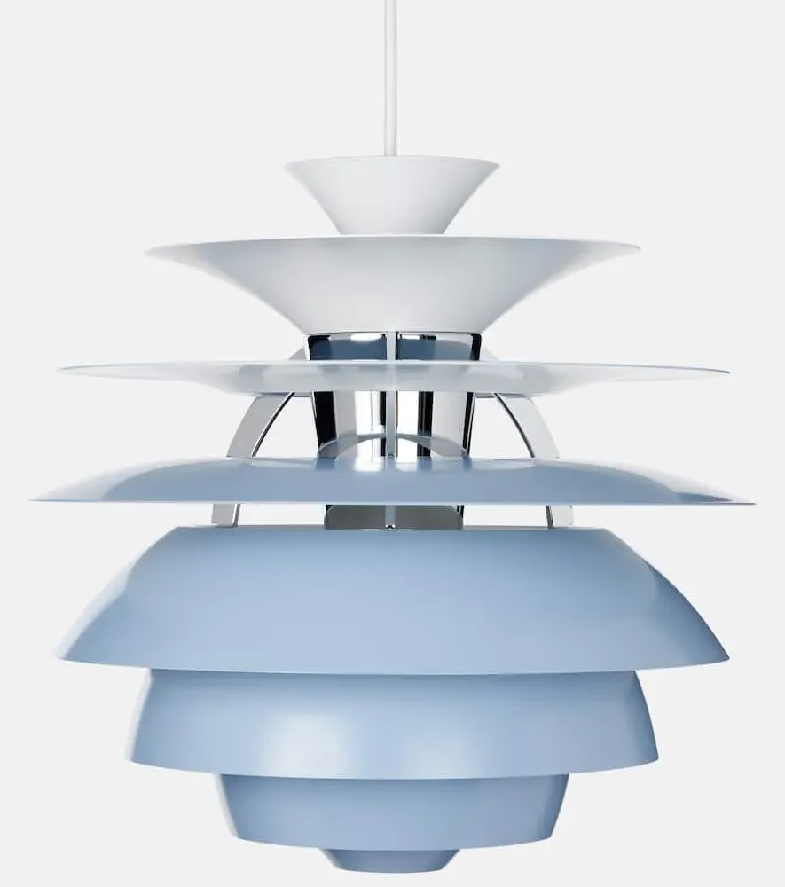 PH Snowball Pendant Lamp by Poul Henningsen - Blue, Aluminum