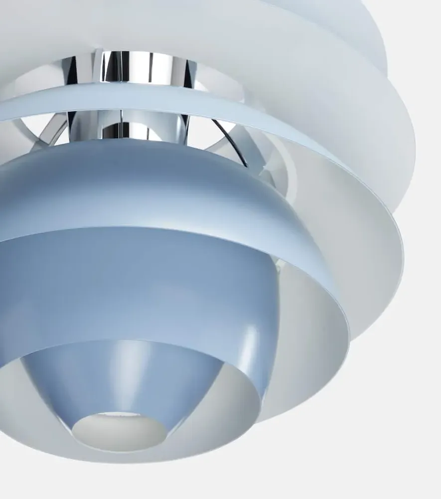PH Snowball Pendant Lamp by Poul Henningsen - Blue, Aluminum image