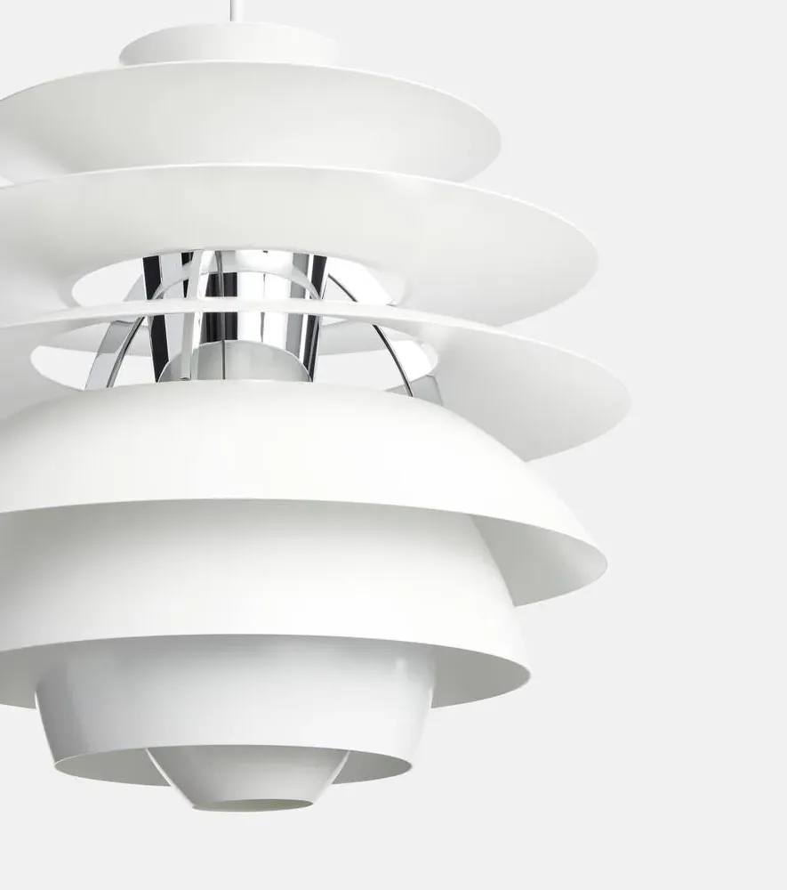 PH Snowball Pendant Lamp by Poul Henningsen - White, Aluminum
