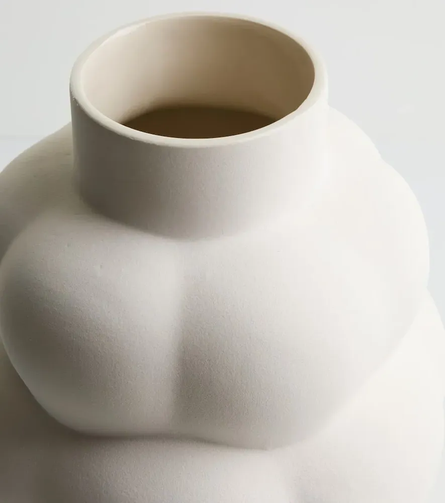 Balloon 04 Ceramic Vase - White