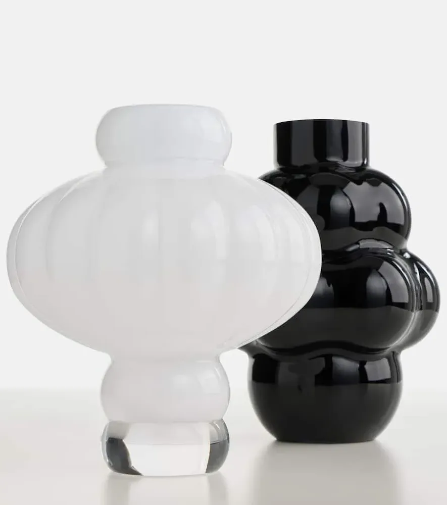 Balloon 04 Glass Vase - Black
