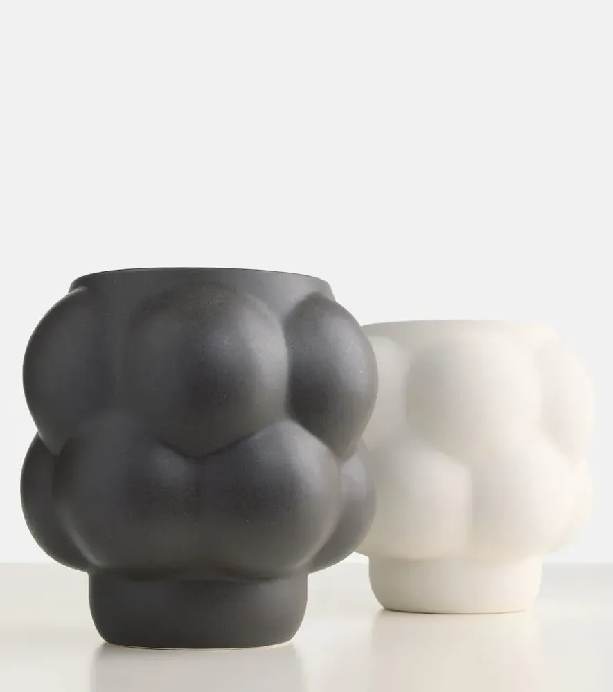 Balloon 09 Plant Pot - White, Ceramic