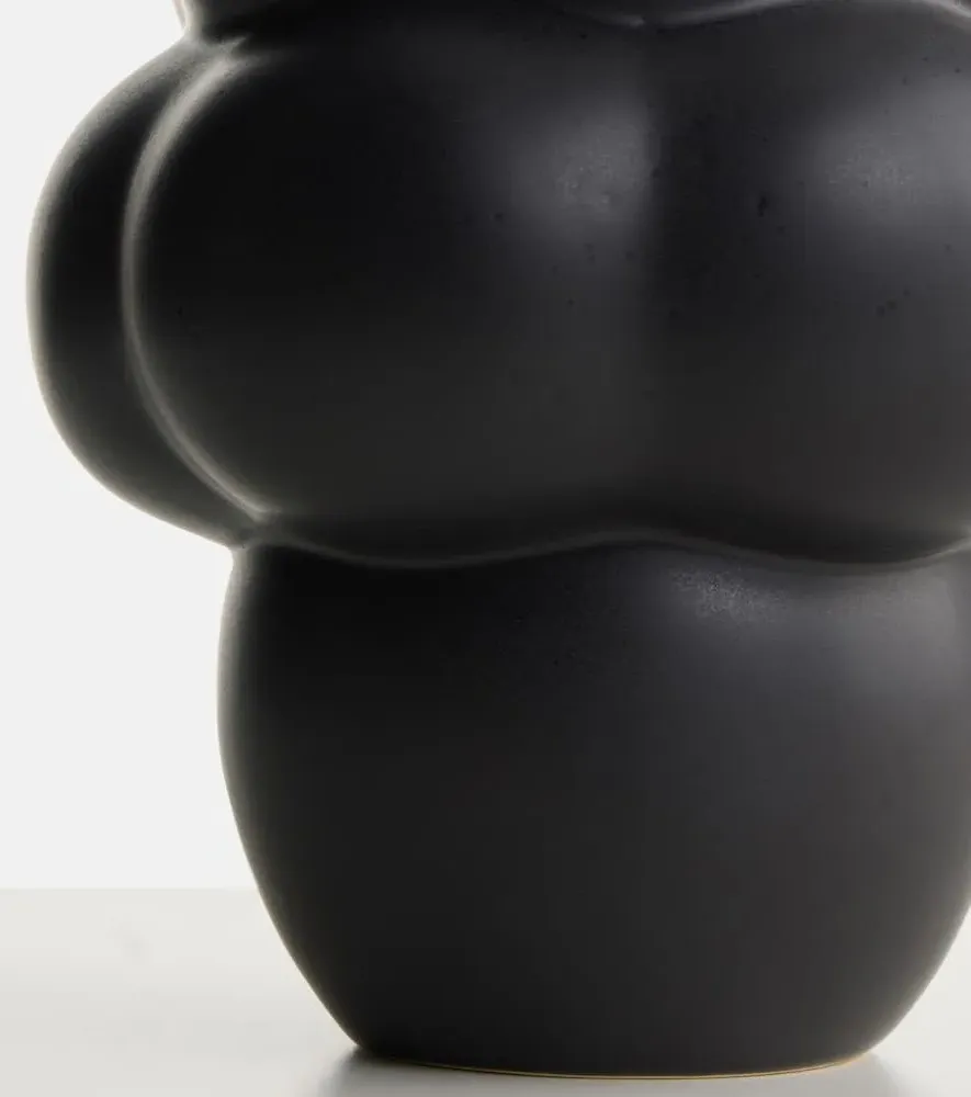 Balloon Ceramic Vase - Black image