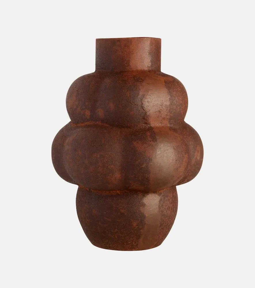 Balloon Object 005 Cast Iron Vase - Brown