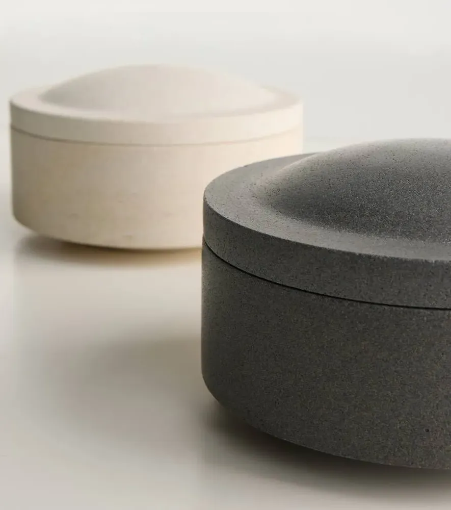 Gallery Object 07 Stoneware Container - Beige