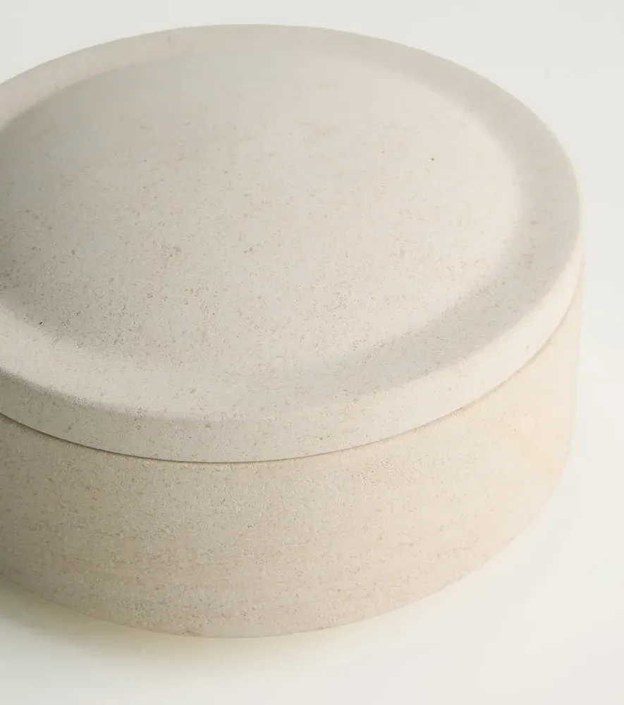 Gallery Object 07 Stoneware Container - Beige, Limestone image