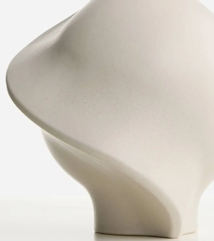 Pirout 02 Ceramic Vase - Beige