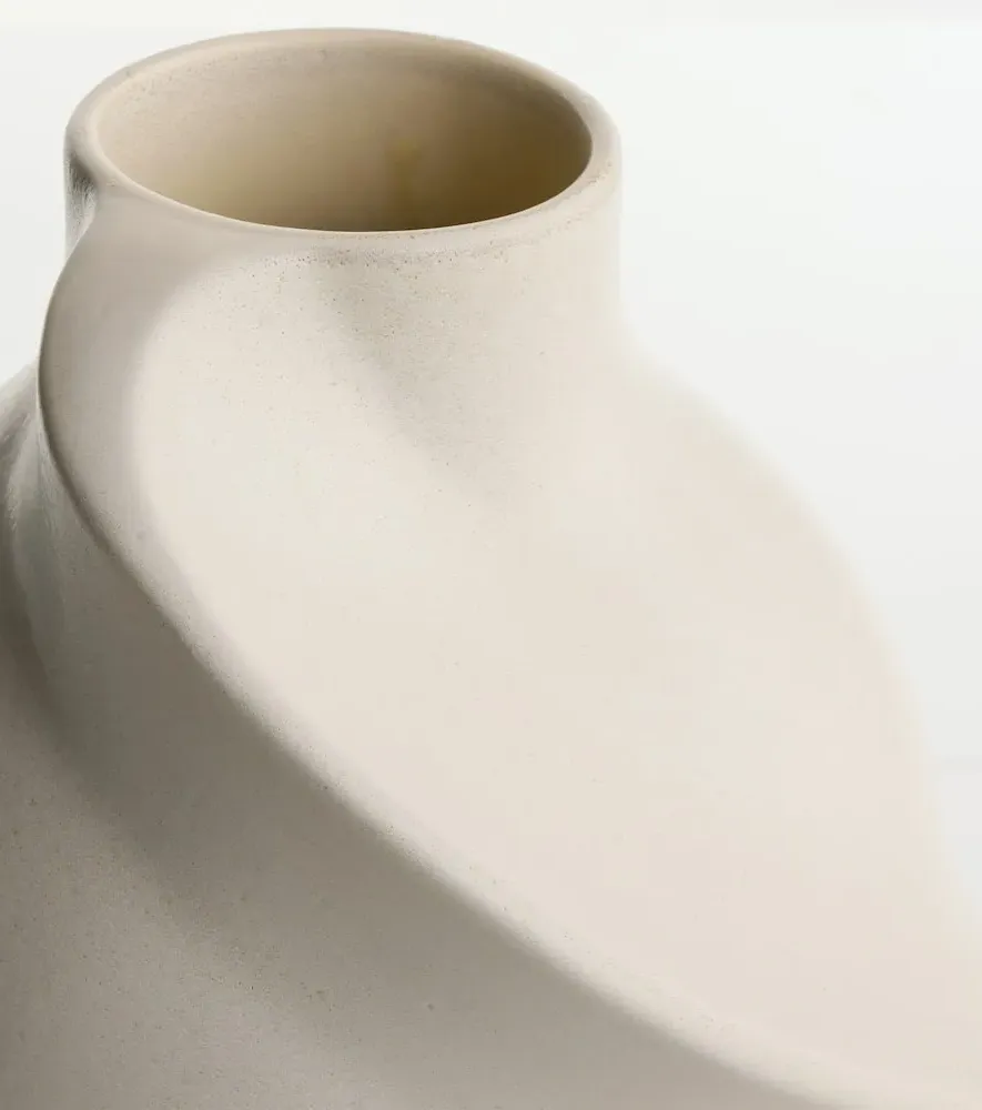 Pirout 02 Ceramic Vase - Beige