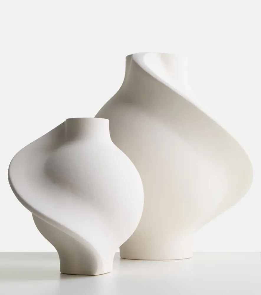 Pirout Ceramic Vase - White image
