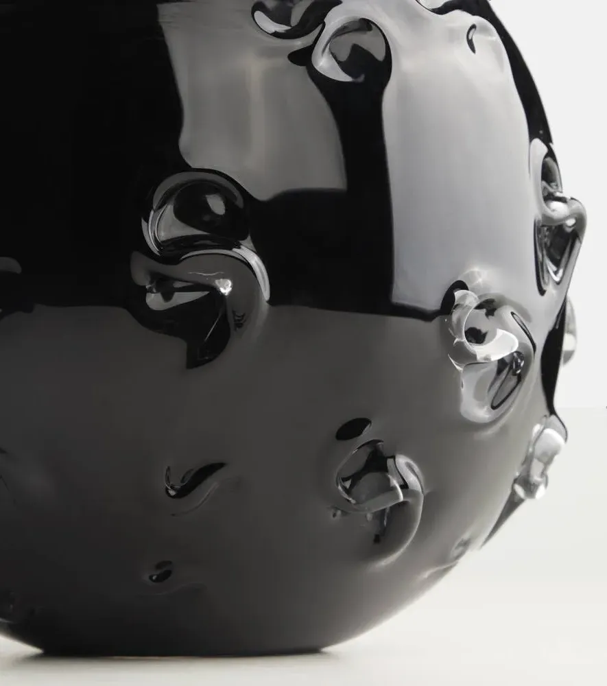 S. R. Glass Vase - Black