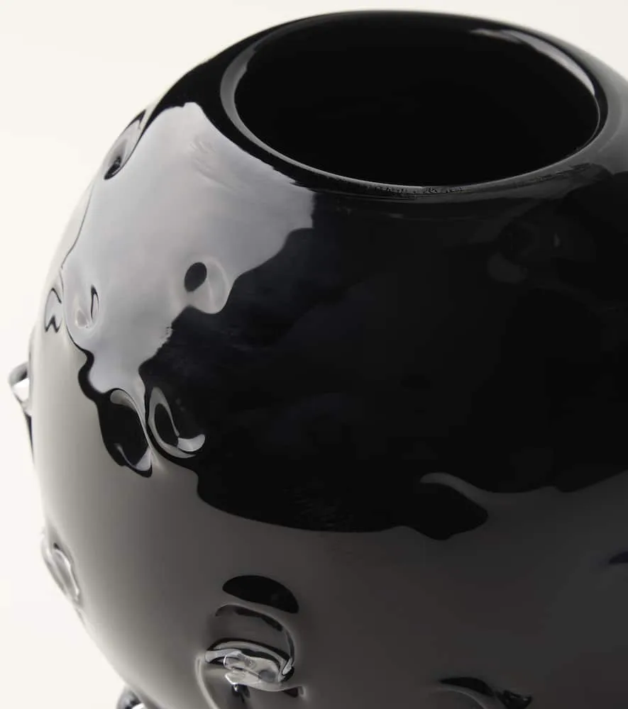 S. R. Glass Vase - Black