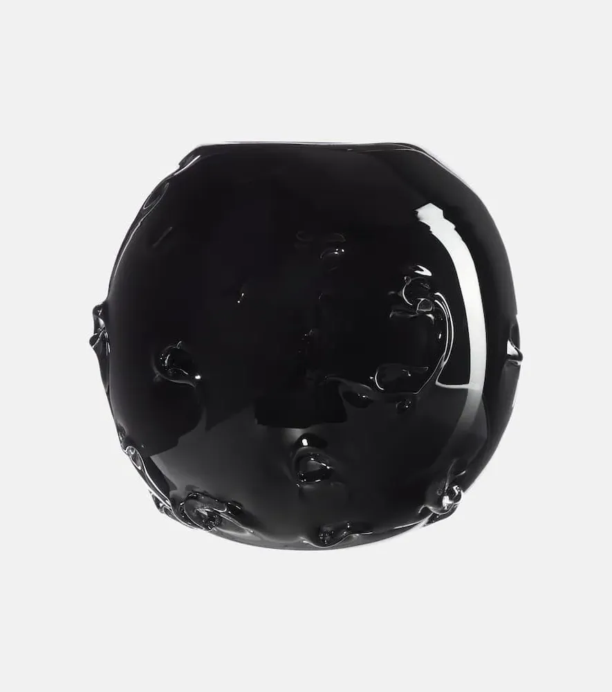 S. R. Glass Vase - Black