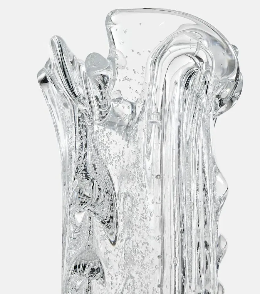 S. R. Vintage Drape Glass Vase - Clear image
