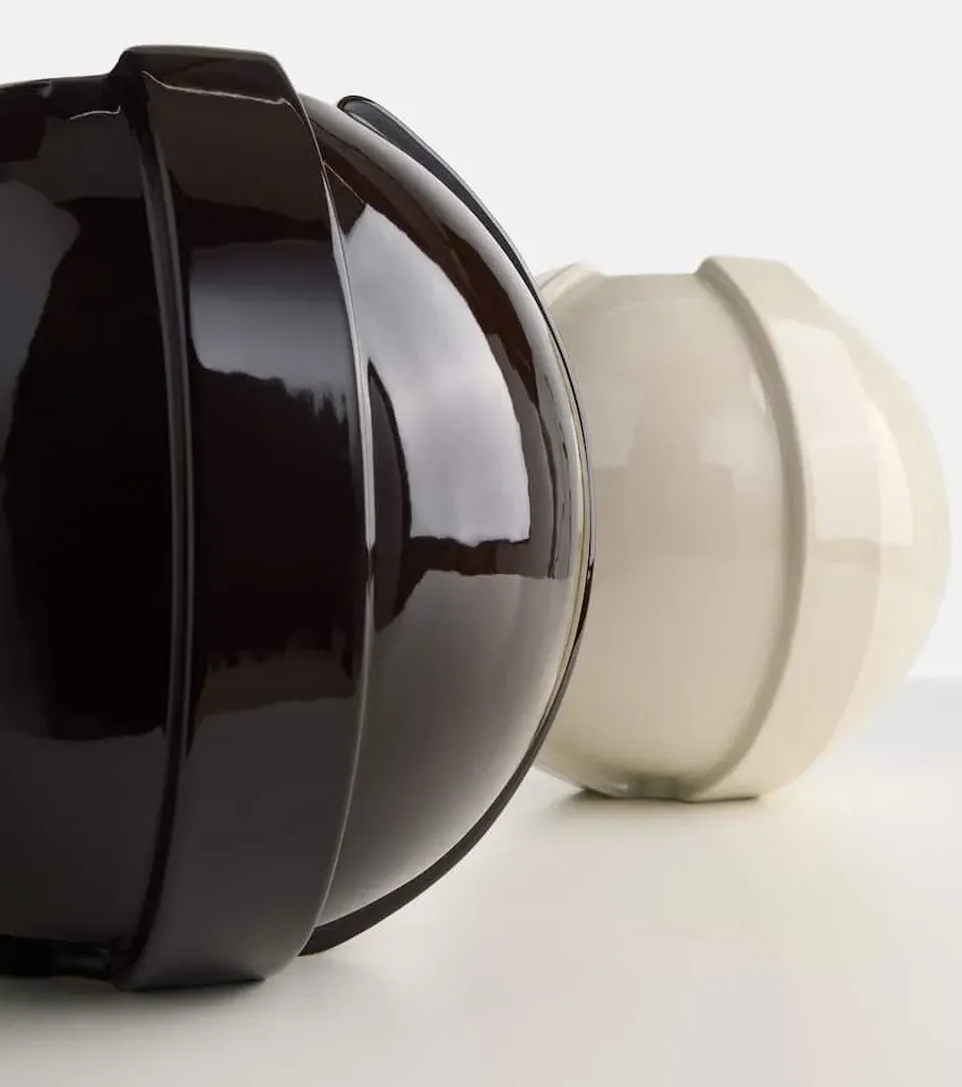 Vinci 01 Ceramic Vase - Brown