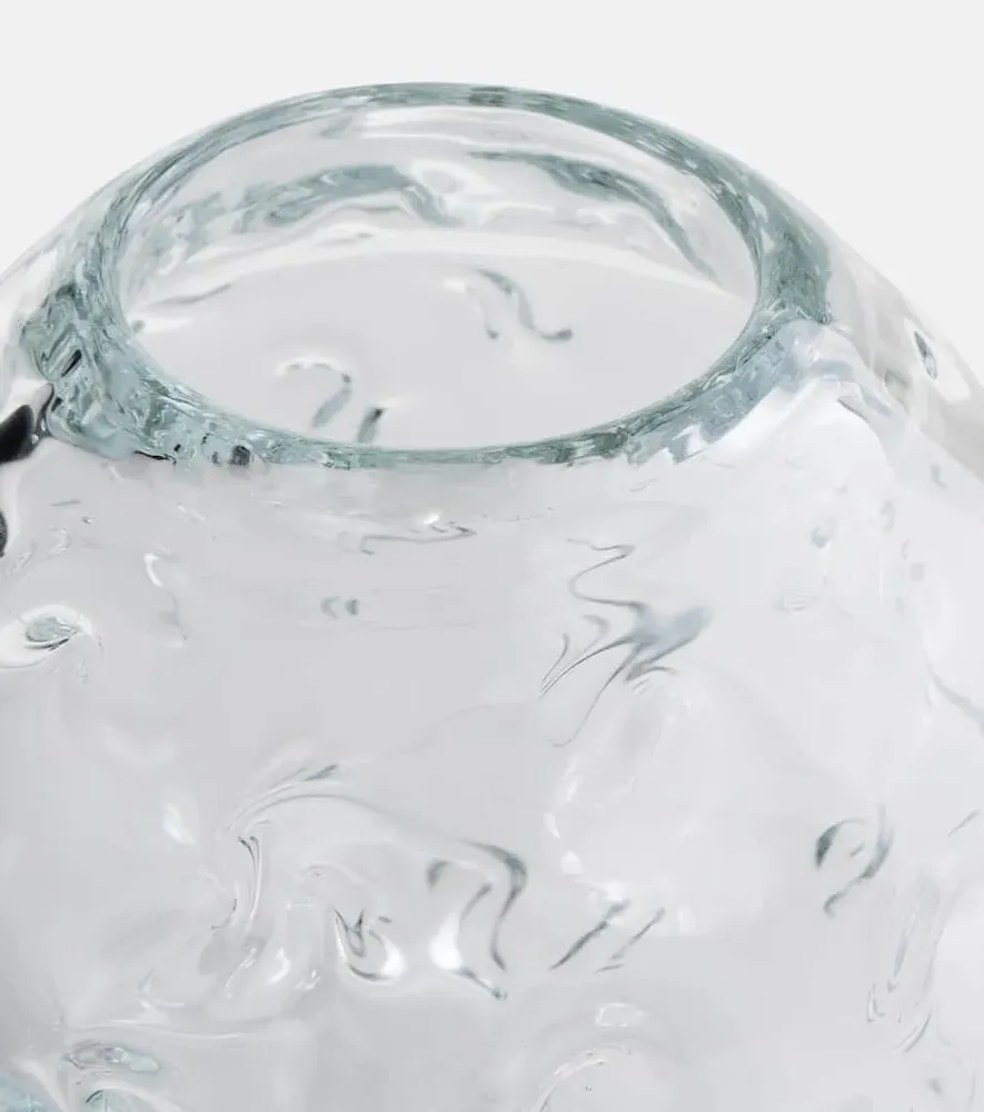 Vintage Glass Vase - Transparent