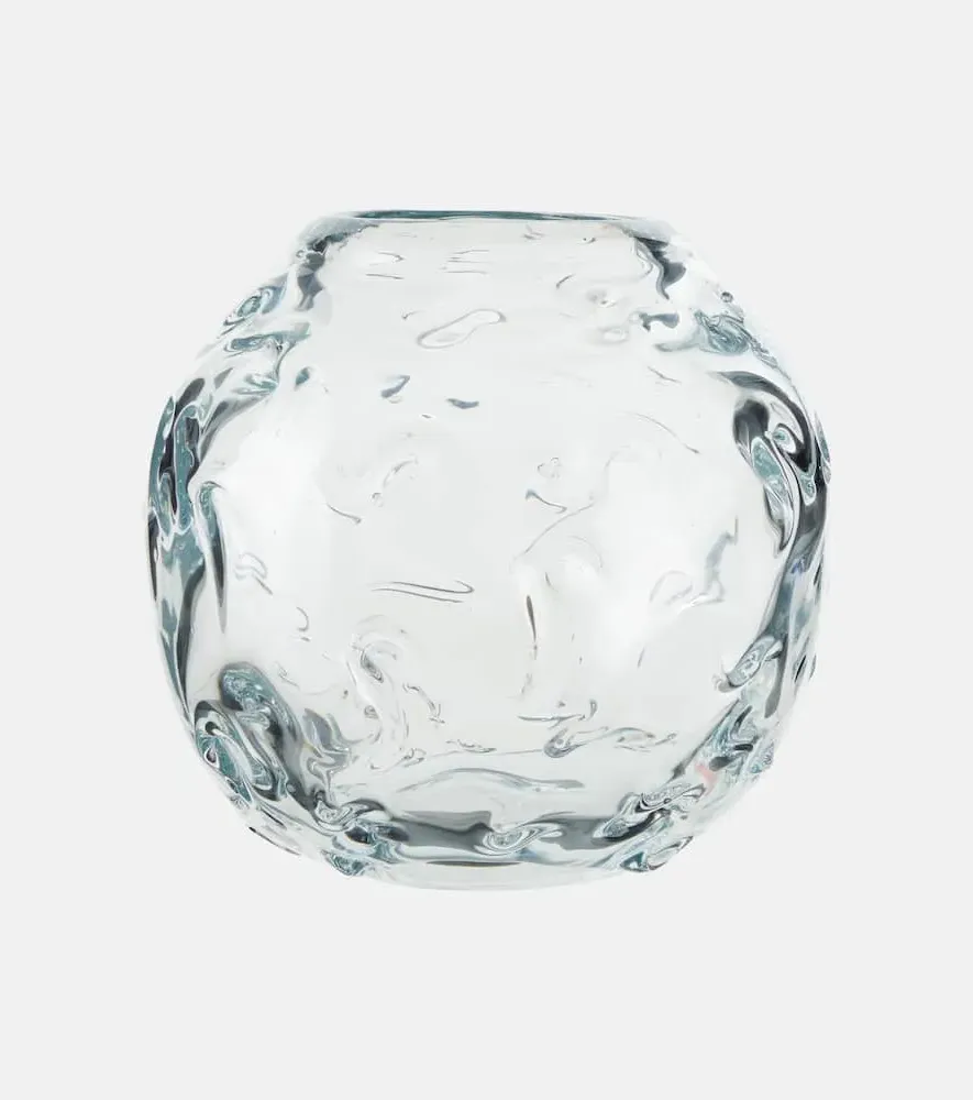 Vintage Glass Vase - Transparent