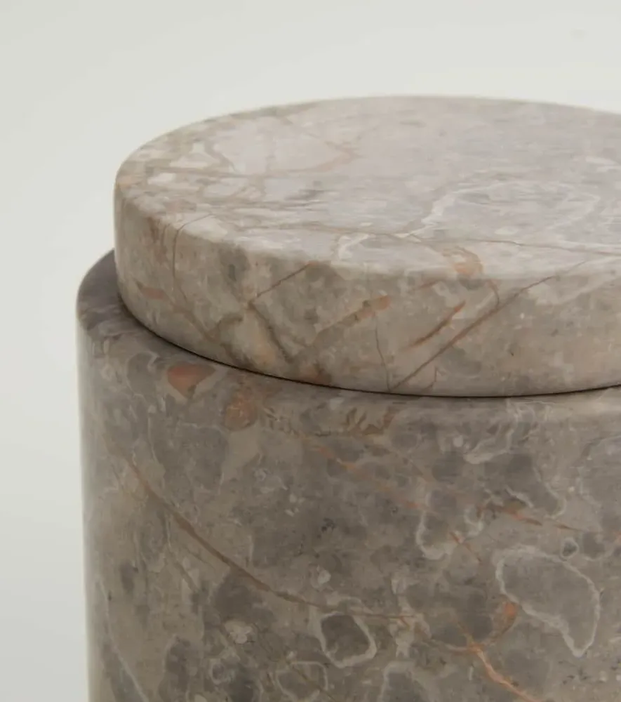 Cont Medium Marble Container - Grey