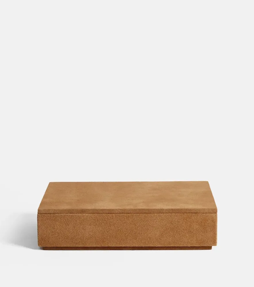 Suede Box - Brown, Leather