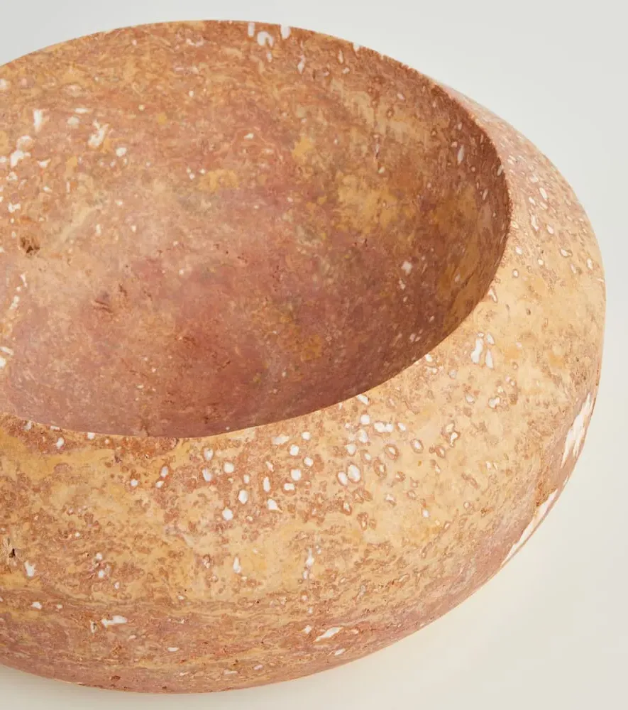 Vasque Small Bowl - Brown, Marble image