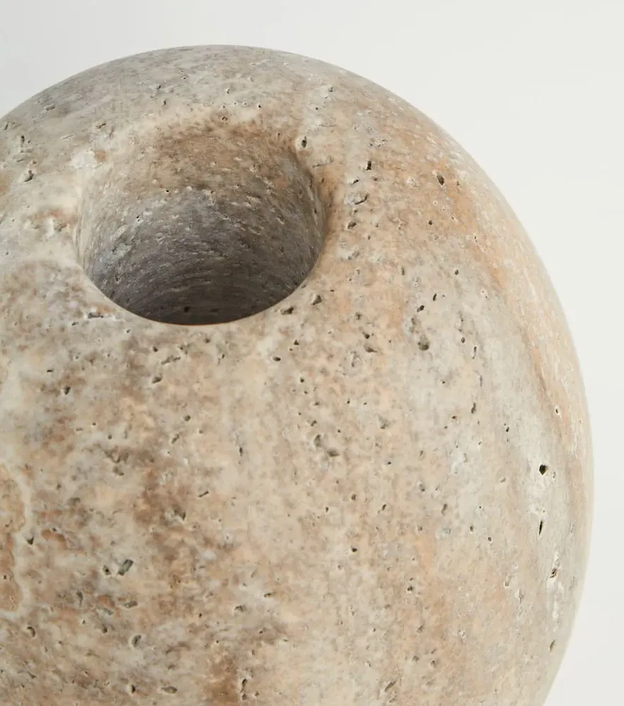 Dado Medium Vase - Grey, Marble