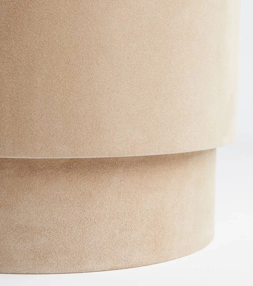 Michael Verheyden Suede Stool - Beige