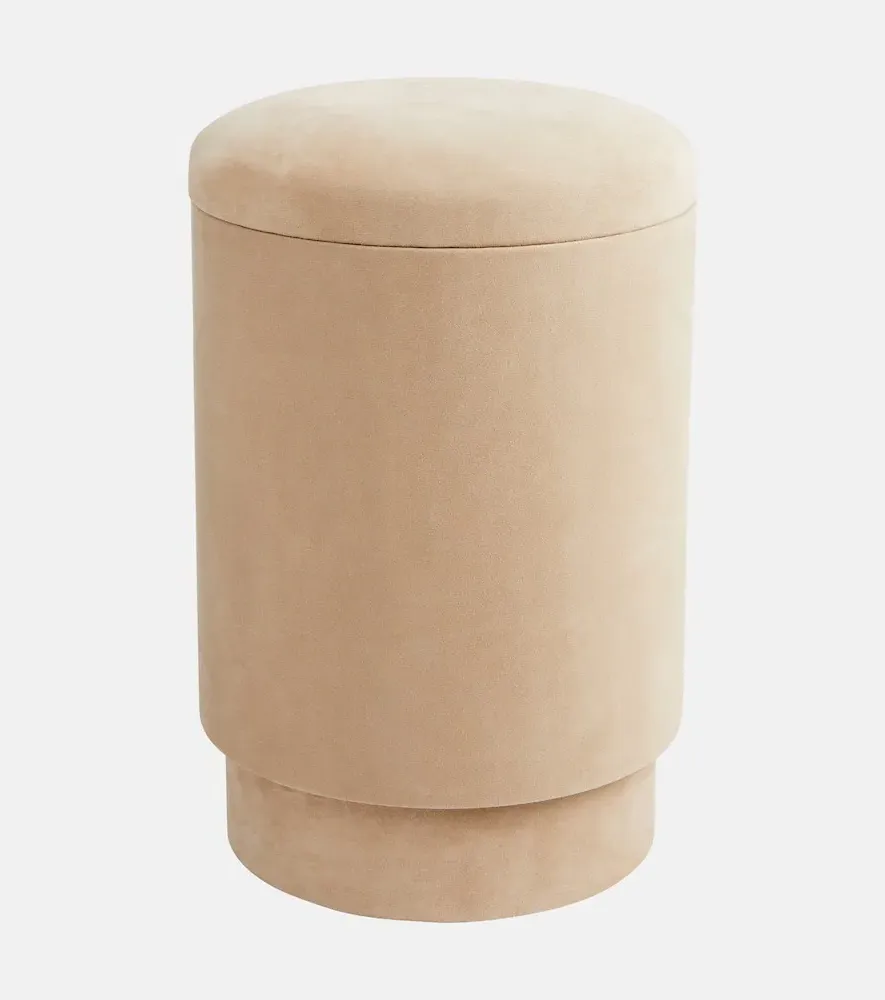 Michael Verheyden Suede Stool - Beige