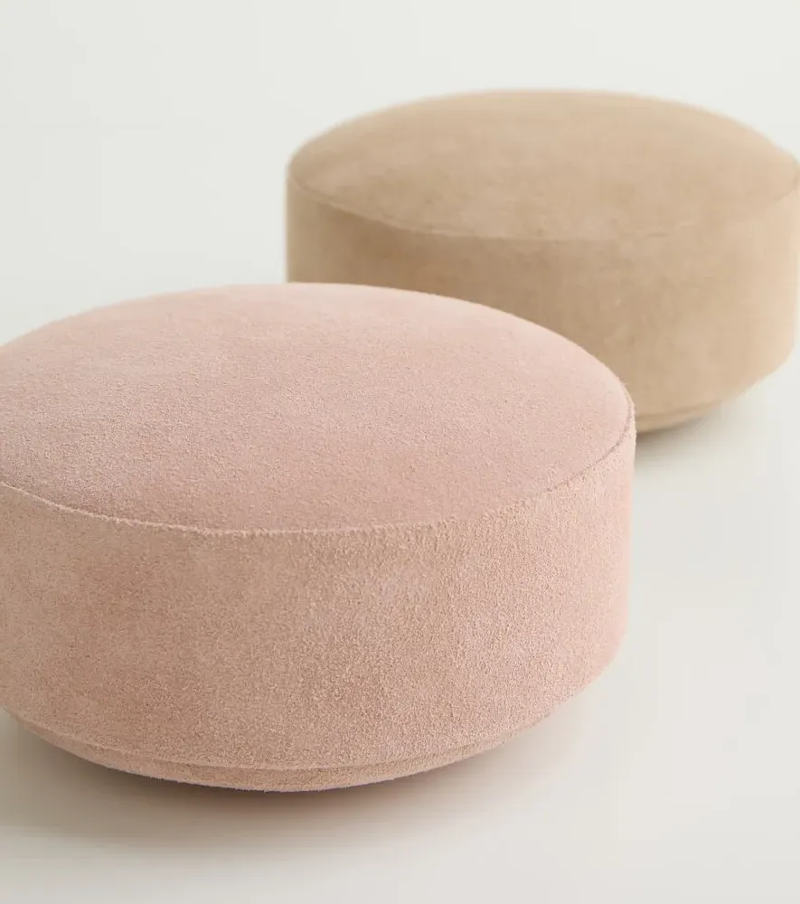 Pastille Storage Container - Pink, Suede