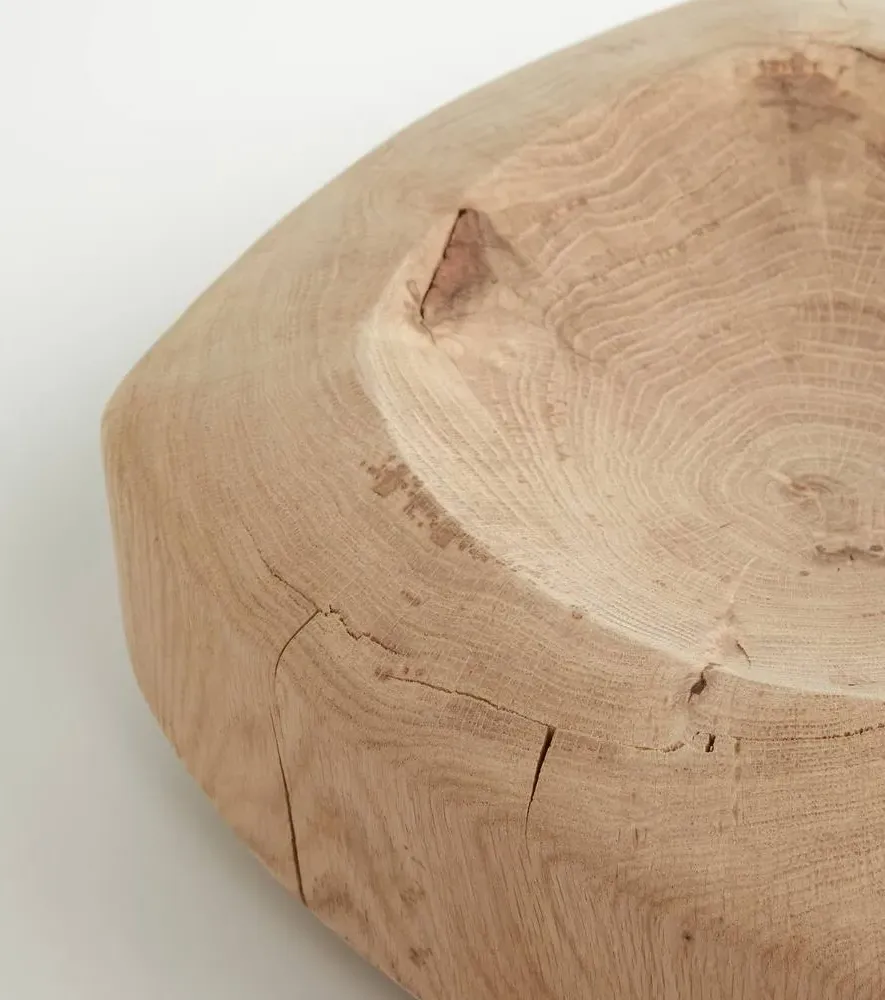 Tondo Round Bowl - Brown, Wood