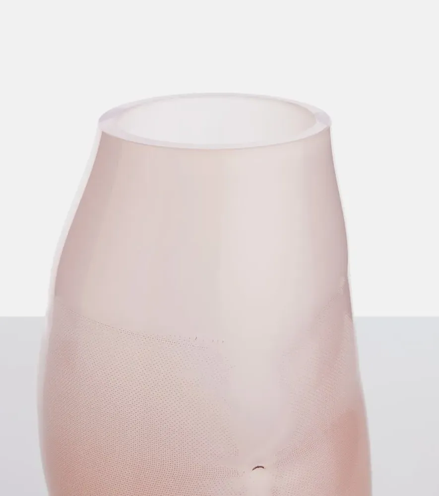 Flow Medium Glass Vase - Pink