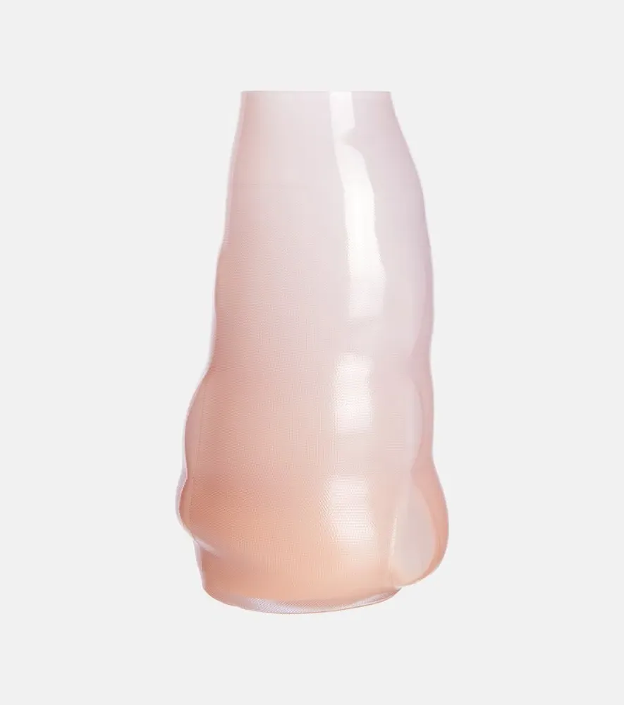 Flow Medium Glass Vase - Pink