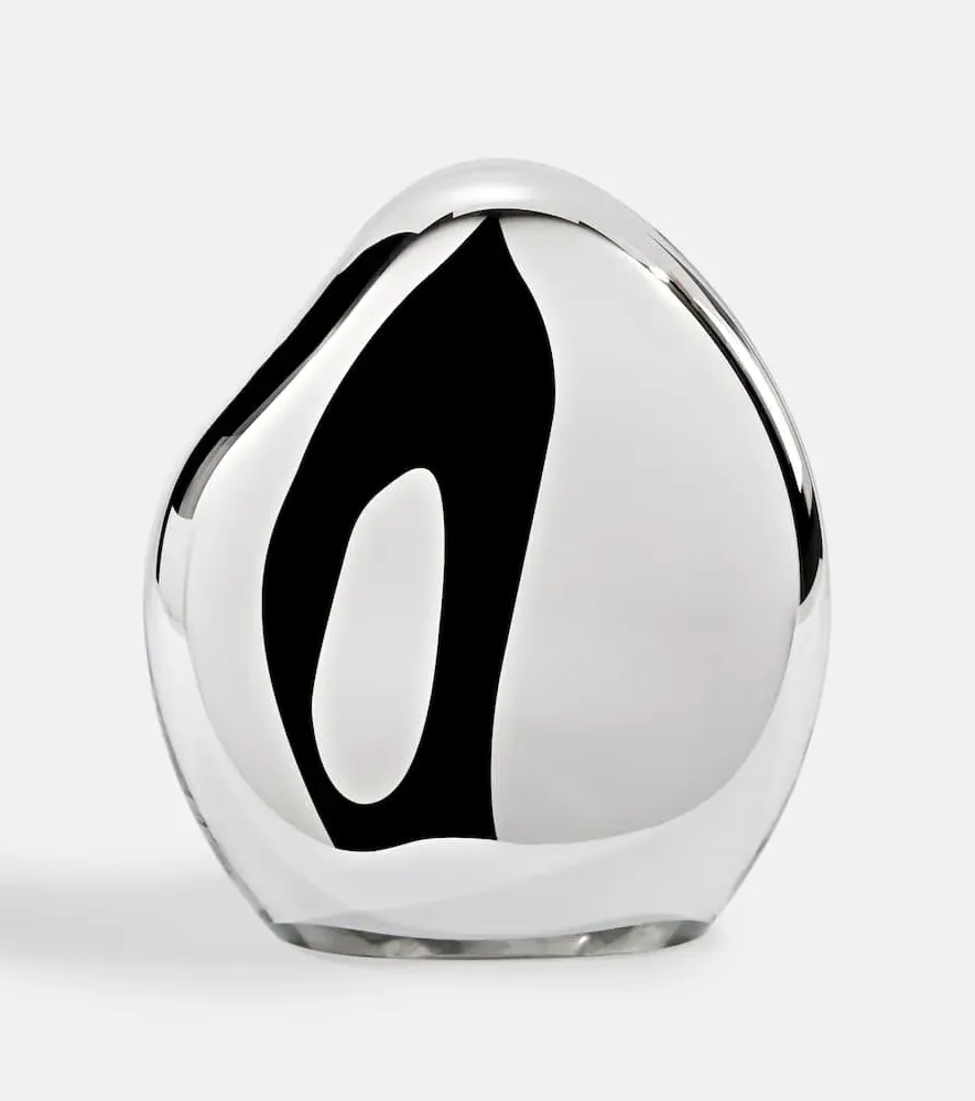 Medium Mirrored Decorative Object - Silver