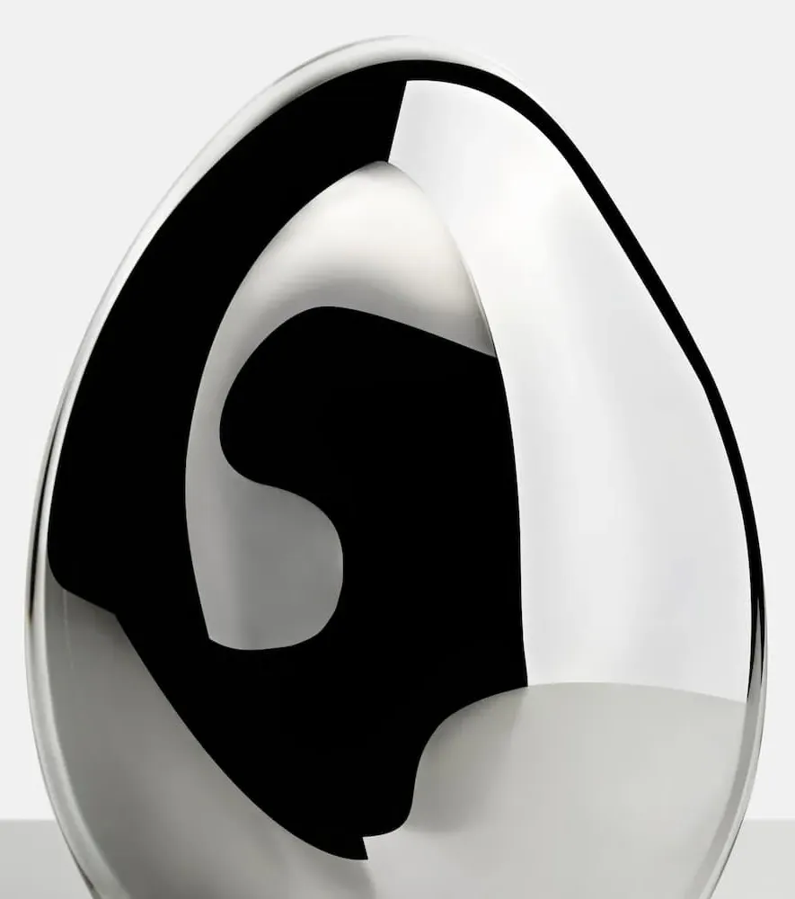 Medium Mirrored Decorative Object - Silver image