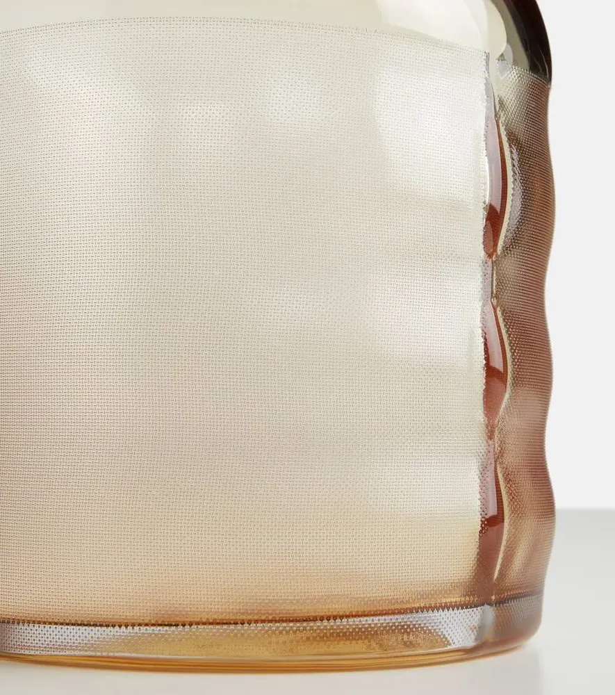 Raw Small Glass Vase - Orange