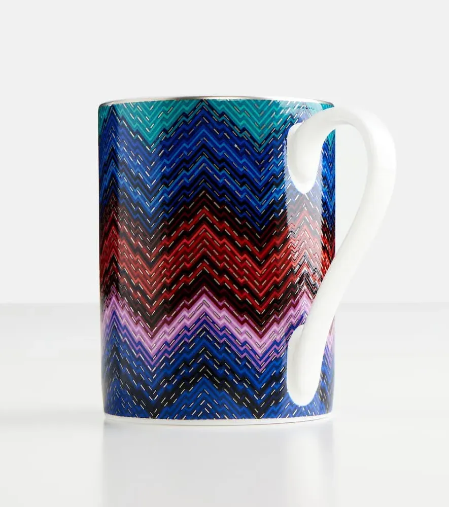Starlight Zigzag Porcelain Mug - Multicolor