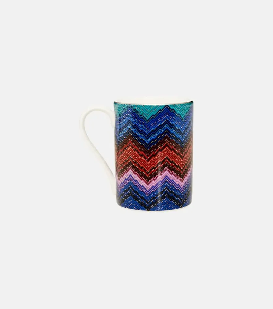 Starlight Zigzag Porcelain Mug - Multicolor