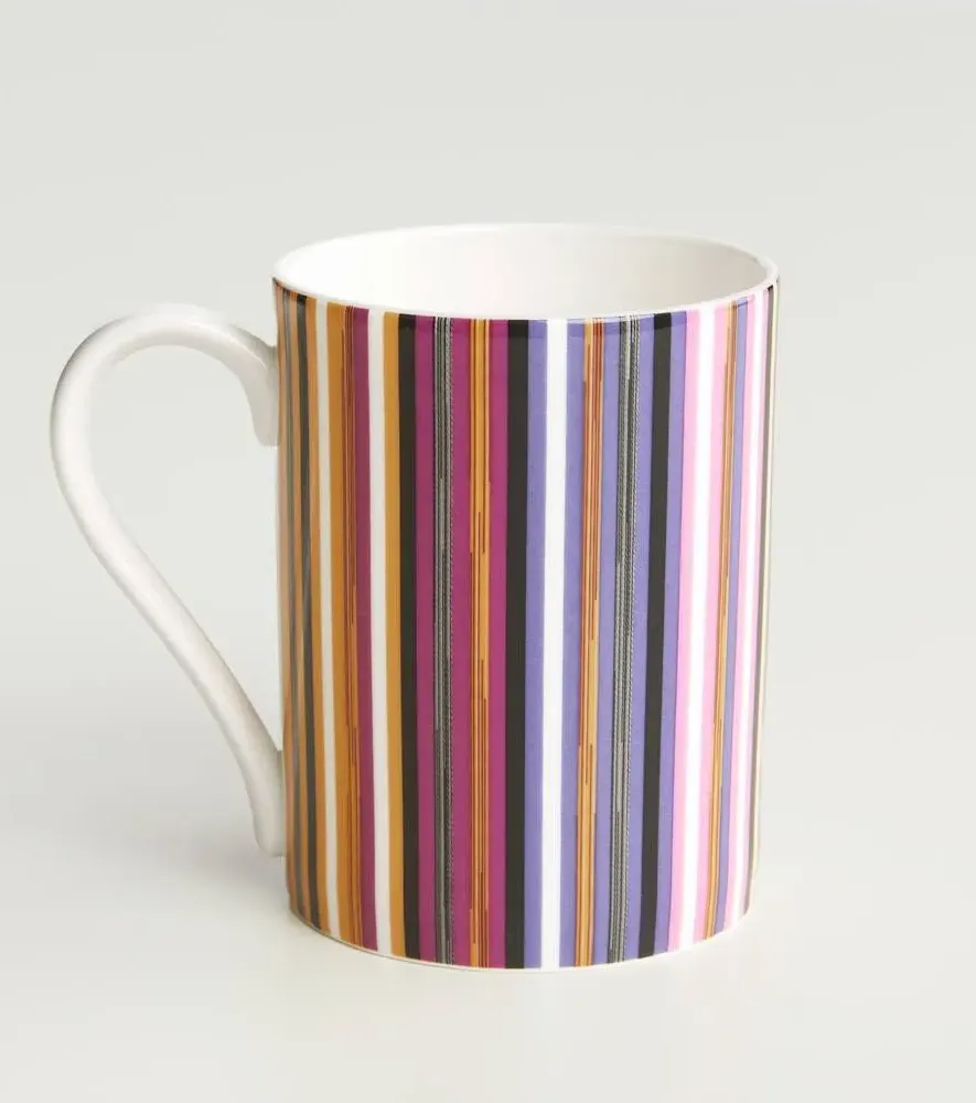 Stripes Jenkins Mug - Multicoloured, Porcelain