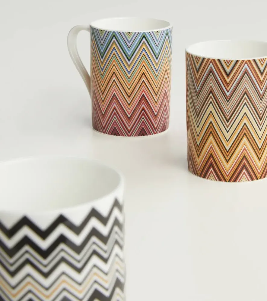 Zig Zag Jarris Mug - Multicolor, Porcelain