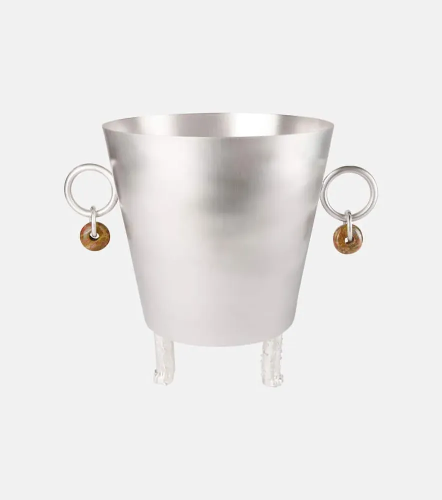 Embellished Ice Bucket - Silver