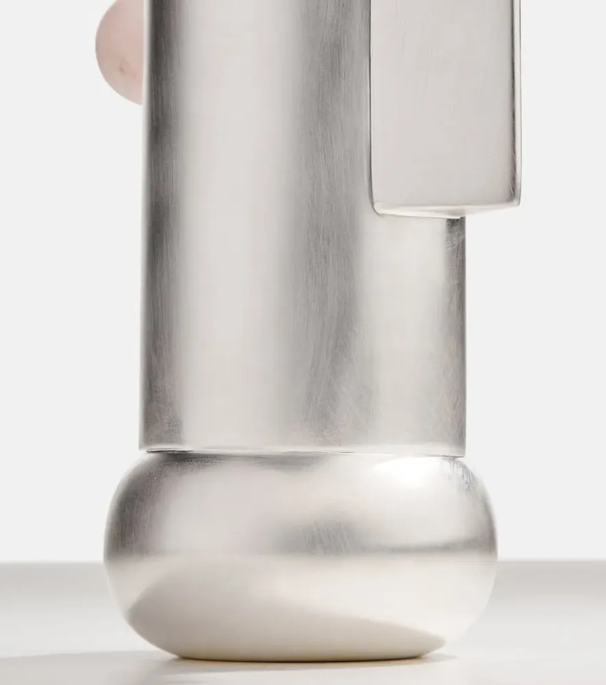 Embellished Pitcher - Silver, Silver-Plated Brass