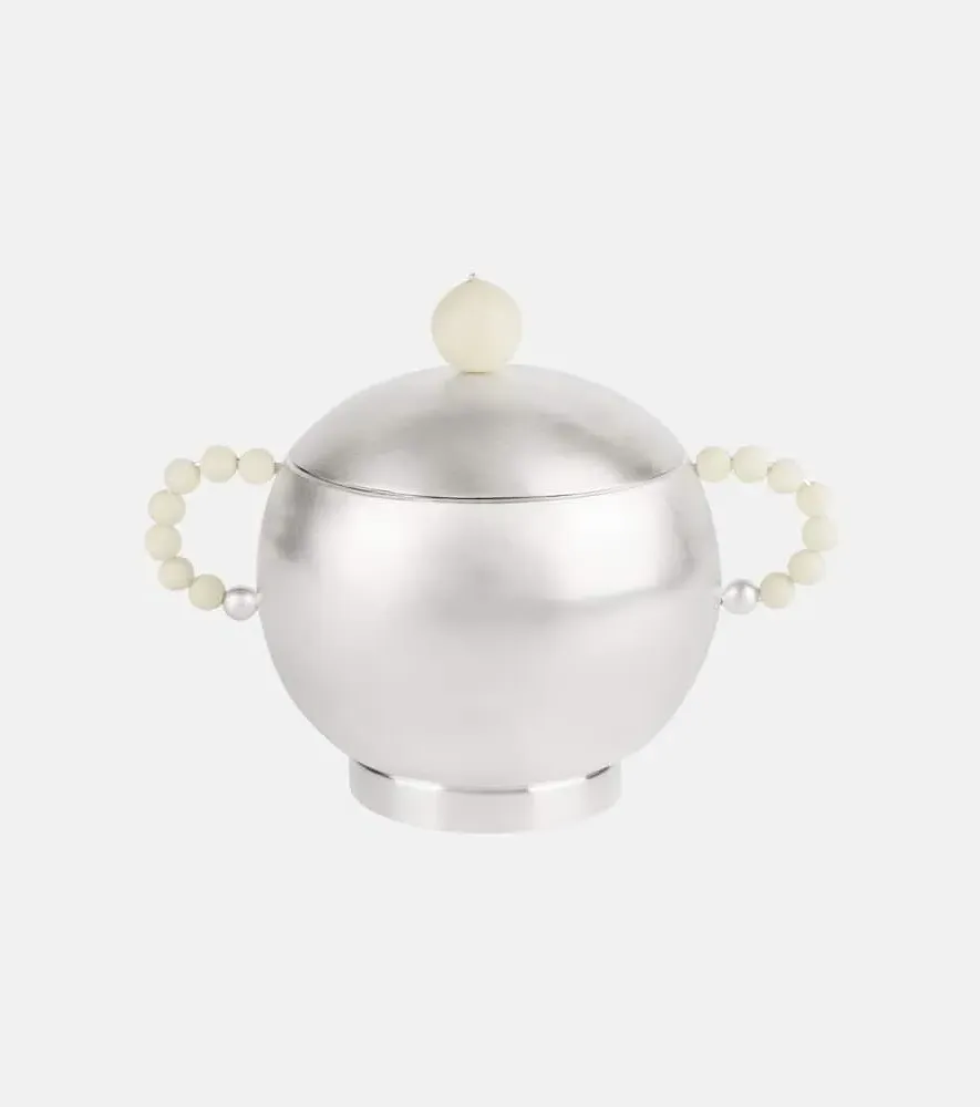 Sugar Perlina Container - Silver, Brass