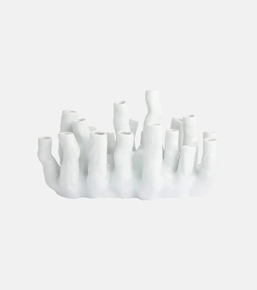 Coral Reef Vase - White, Porcelain