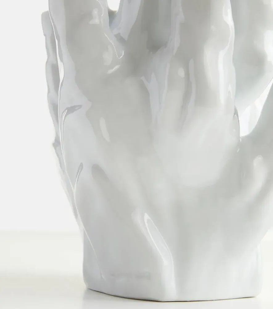 Coral Small Vase - White, Porcelain