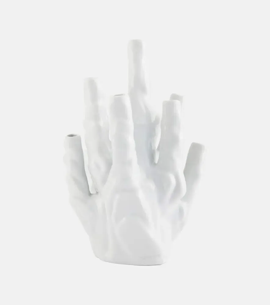 Coral Small Vase - White, Porcelain