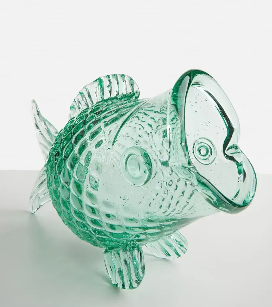 Fat Fish Jar - Light Blue, Glass