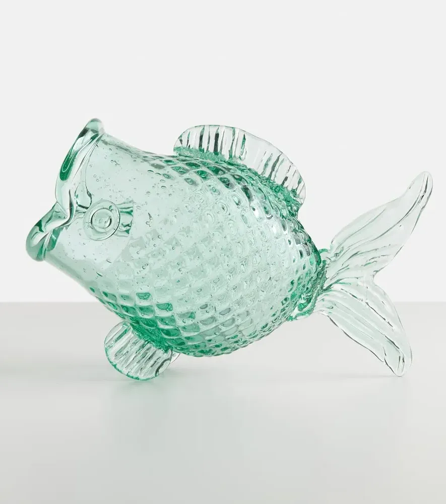 Fat Fish Jar - Light Blue, Glass