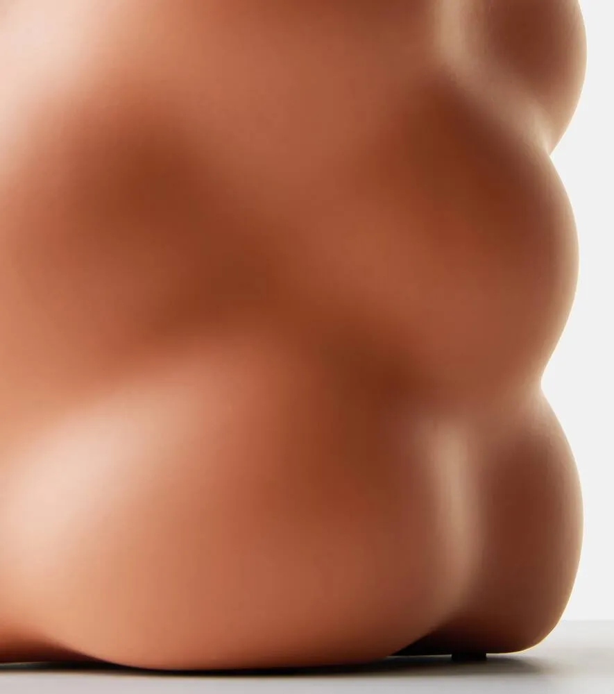 Grape Terracotta Vase - Brown, Ceramic