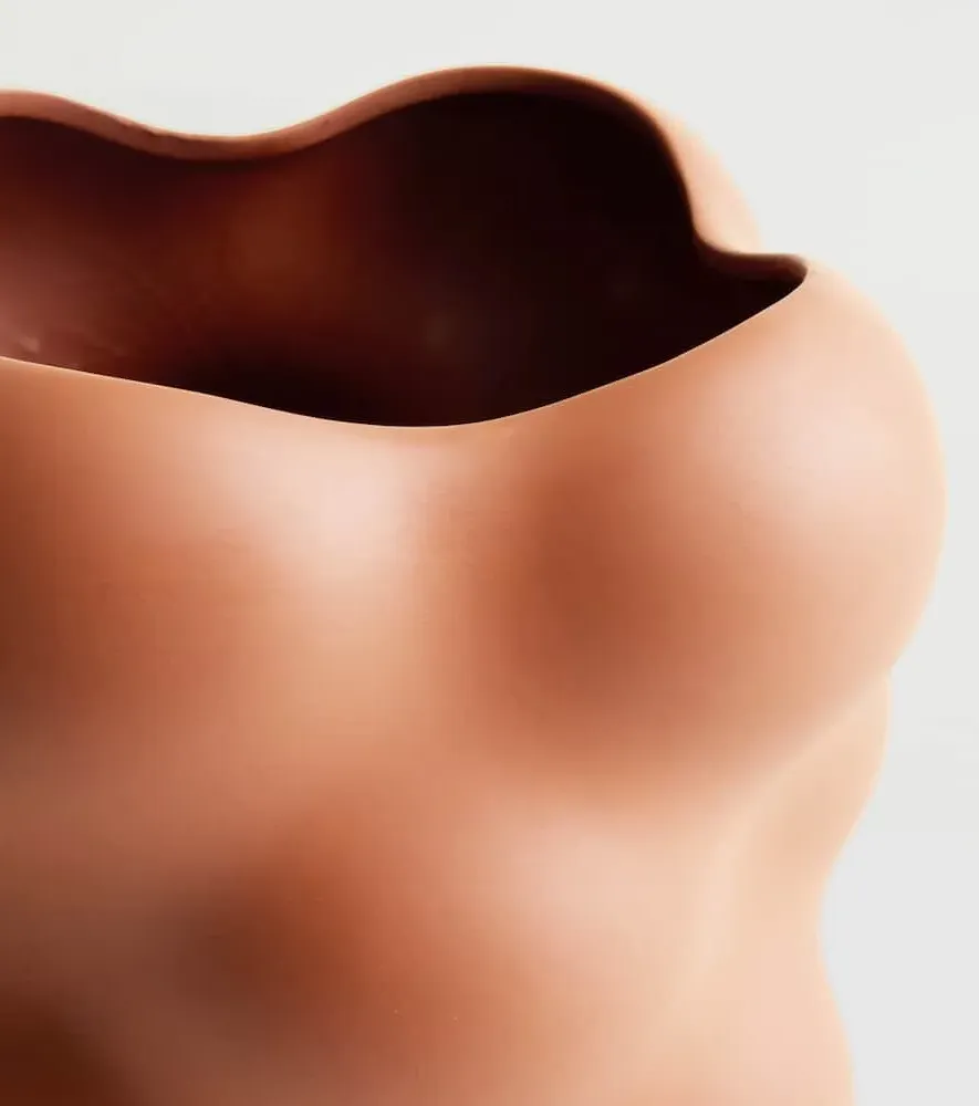 Grape Terracotta Vase - Brown, Ceramic image