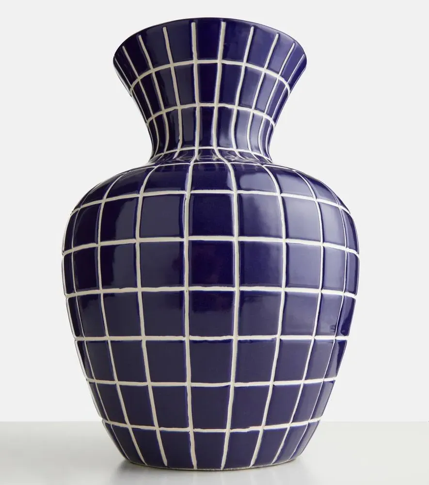 Hamam Small Ceramic Vase - Blue