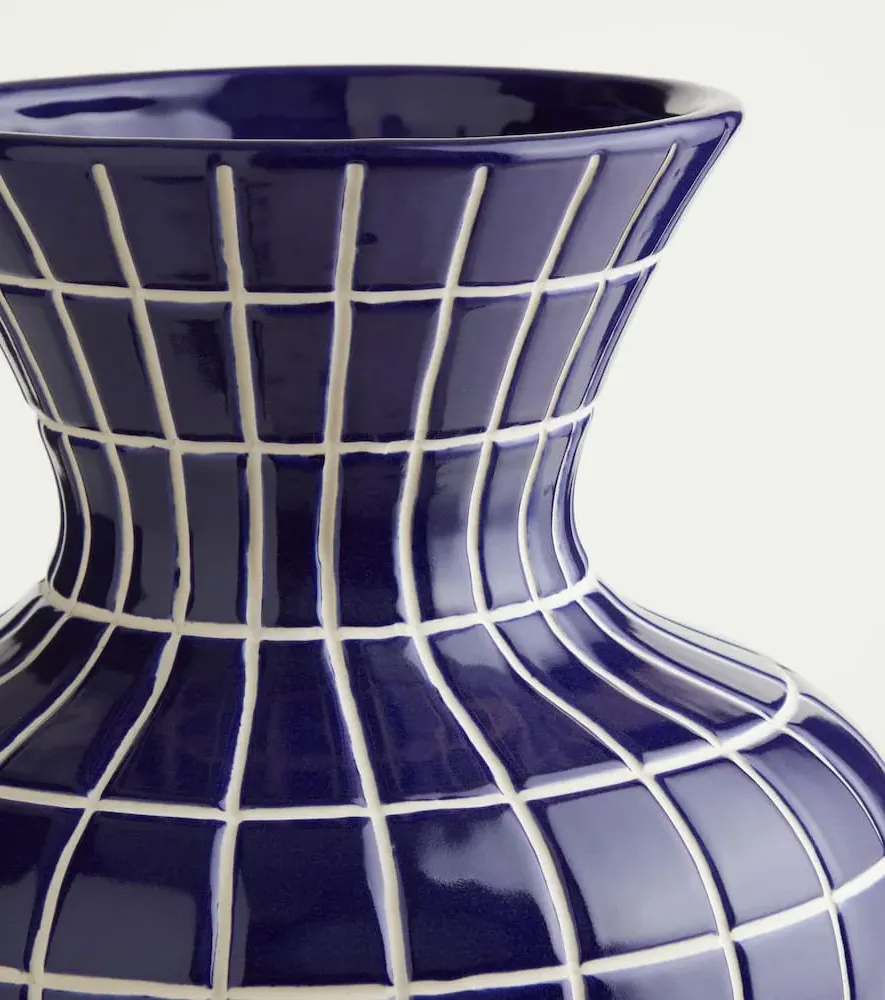 Hamam Small Ceramic Vase - Blue image